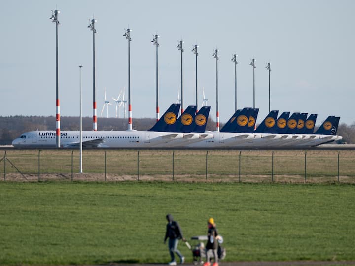 Lufthansa planes grounded in Frankfurt, Germany, Thomas Lohnes, Getty